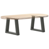 Nogi do stolika kawowego w kształcie litery V 2 szt. Antracyt 40x(30-31,3) cm Stal