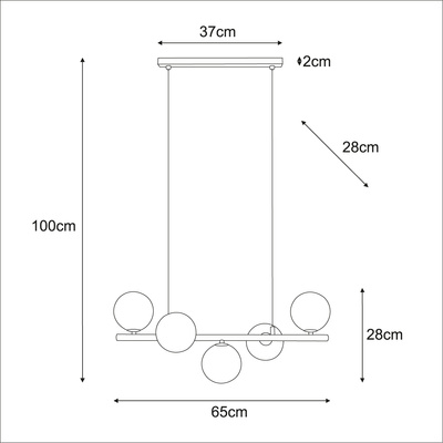 Lampa wisząca K-5846 z serii LEMO