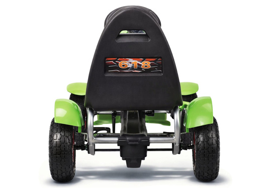 Sportowy Gokart Na Pedały F618 Pomowane Koła Obciążenie 50kg Zielony