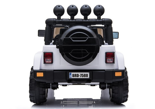 Auto Na Akumulator Jeep BRD-7588 Światła LED MP3 Pilot Biały 4x4