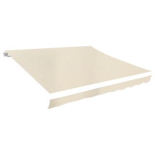 Zapasowa tkanina na markizę, kremowa, 3,5x2,5 m, poliester