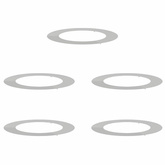 odpowiedni dla płaskich pierścieni drzewa 5 pcs Srebrny