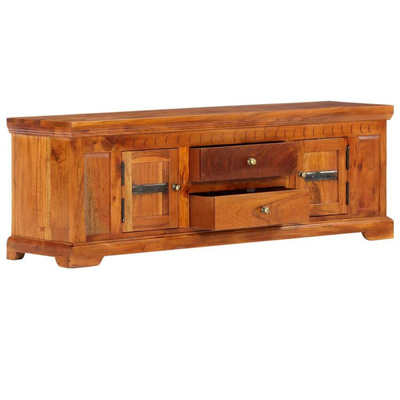 vidaXL Szafka pod TV, 119x30x40 cm, lite drewno akacjowe