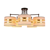 Lampa sufitowa biała/chrom 5xE27 Andy 35-00521