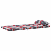 Poduszki na krzesła 2 pcs Czerwony w kratkę 58 x 77 x 4,5 cm