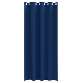 Firany blackout z kółkami 2 pcs Ciemnoniebieski 245 x 140 cm