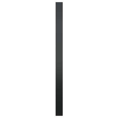 vidaXL Lustro ścienne, czarne, 50 cm
