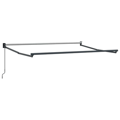 Ręczna markiza chowana Antracyt 3 x 2 m Aluminium