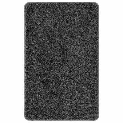 Zestaw mat łazienkowych antypoślizgowych 2 pcs Ciemnoszary PP