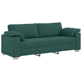 Sofa 3-osobowa Ciemna zieleń 220 cm tkanina