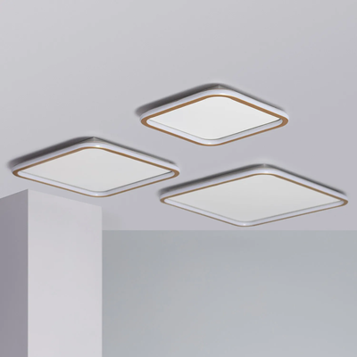Plafon LED 40W Kwadratowy Złoty CCT 3000K/4000K/6000K 60x60cm Abruzzo Angelo