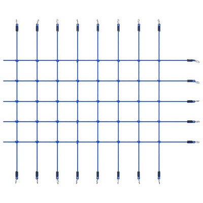 Siatka do wspinania, 200x150 cm, niebieska