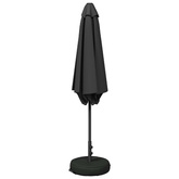 Parasol ogrodowy z podstawą 270 x 270 cm Poliester Prostokątny
