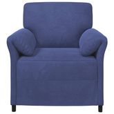Sofa 1-osobowa Niebieski policyjny 88 x 83 x 95 cm Welur