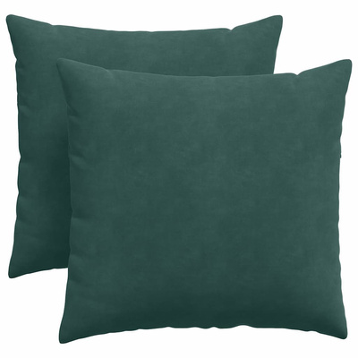 Poduszki na sofę 2 pcs Ciemna zieleń 45 x 45 cm