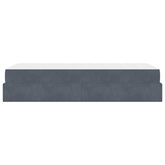 Rama łóżka z materacem 2 szt. Przygaszony Szary Aksamit