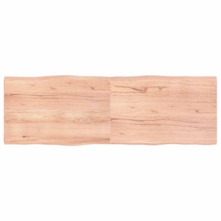 Blat, jasnobrązowy 180x60x(2-4)cm drewno z naturalną krawędzią
