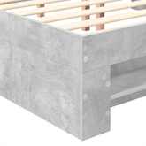 Ramka łóżka Betonowy szary 120 x 200 cm Drewno inżynieryjne