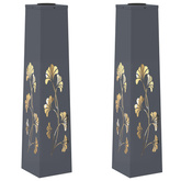 Słoneczna LED lampa na ścieżkę 2 pcs Antracyt