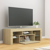 vidaXL Szafka pod TV z oświetleniem LED, dąb sonoma, 120x35x40 cm wariant 4