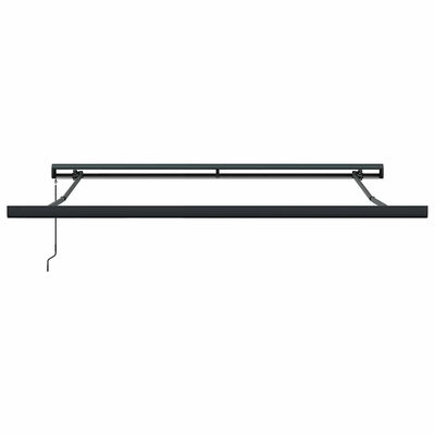Zwijana markiza, antracytowo-biała, 3x2,5m, tkanina i aluminium
