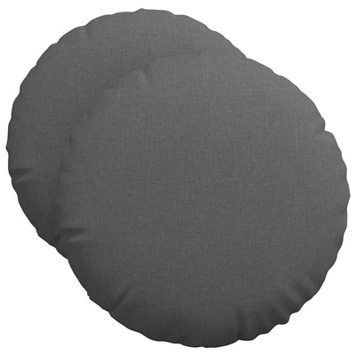Poduszki na siedziska 2 pcs Ciemnoszary ?50 x 19 cm tkanina