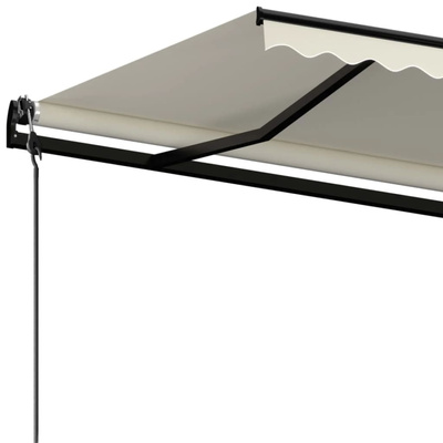 Automatycznie zwijana markiza, 450x350 cm, kremowa