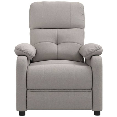 vidaXL Fotel masujący, taupe, tkanina model standard
