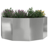 Donica Srebrny 120 x 120 x 50 cm Stal Galwanizowana