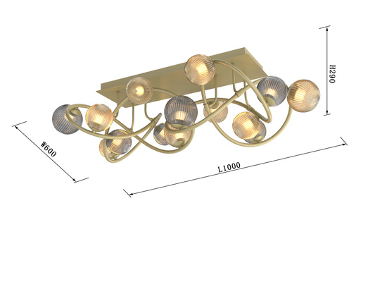 Lampa sufitowa METZ 9015-1204