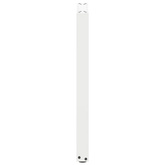 Nogi do stołu konsolowego w kształcie litery U 2 szt. Białe 38x(72-73) cm Stal