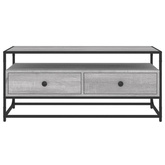 Szafka pod TV, szary dąb sonoma, 100x35x45 cm vidaXL