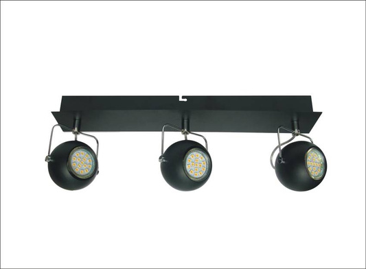 Lampa sufitowa Tony listwa regulowana 3-punktowa do salonu metalowa