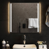 Lustro łazienkowe z LED, 60x60 cm vidaXL