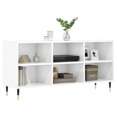 vidaXL Szafka pod TV, biała, wysoki połysk, 103,5x30x50 cm