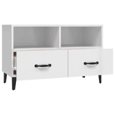 vidaXL Szafka pod TV, biała, wysoki połysk, 80x36x50 cm wariant 6