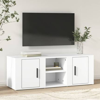 vidaXL Szafka pod TV, biała, 100x31,5x35 cm, materiał drewnopochodny