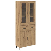 Highboard 2 szt. Dąb rzemieślniczy 69,5 x 34 x 180 cm