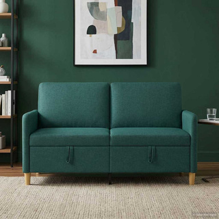 Sofa z miejscem do przechowywania Ciemnozielony