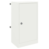 skrzynka na listy z przechowywaniem Biały 30 x 20 x 55 cm Stal