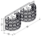 Lampa ścienna Candellux Saturn 22-87235 G9 chrom