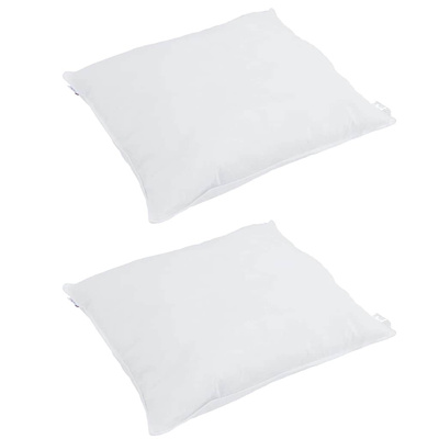 Poduszka z poduszką 2 pcs Biały 50 x 50 cm Pióra