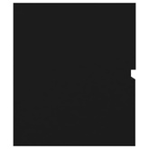 Szafka z wbudowaną umywalką, czarna, materiał drewnopochodny