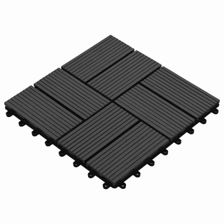 Płytka Tarasowa 11 pcs Czarny 30 x 30 cm
