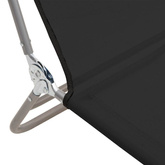 vidaXL Składane leżaki, 2 szt., czarne, Textilene i stal