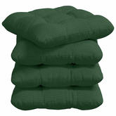 Poduszki na siedziska 4 pcs Ciemna zieleń 45 x 45 cm