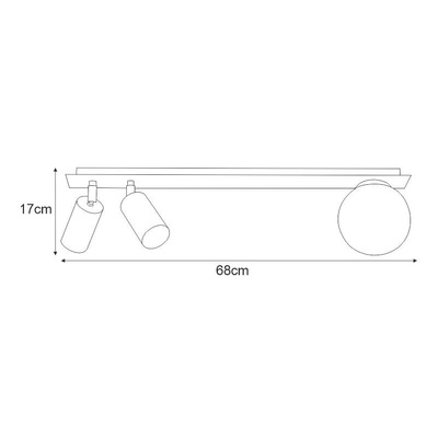 Lampa sufitowa K-4135 z serii ALBIO