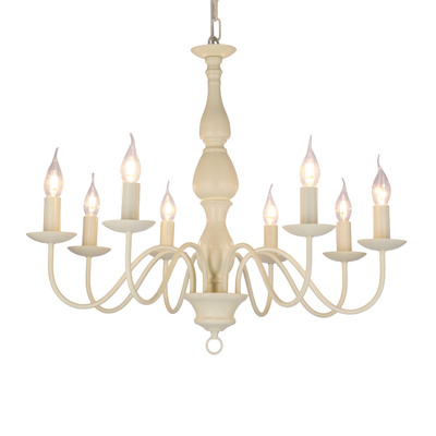 Lampa wisząca kremowa 8xE14 Bellagio 38-96510