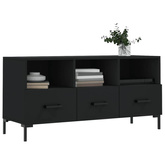 Szafka pod TV, czarna, 102x36x50 cm, materiał drewnopochodny vidaXL