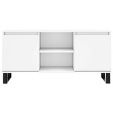 vidaXL Szafka pod TV, biała, 104x35x50 cm, materiał drewnopochodny model standard